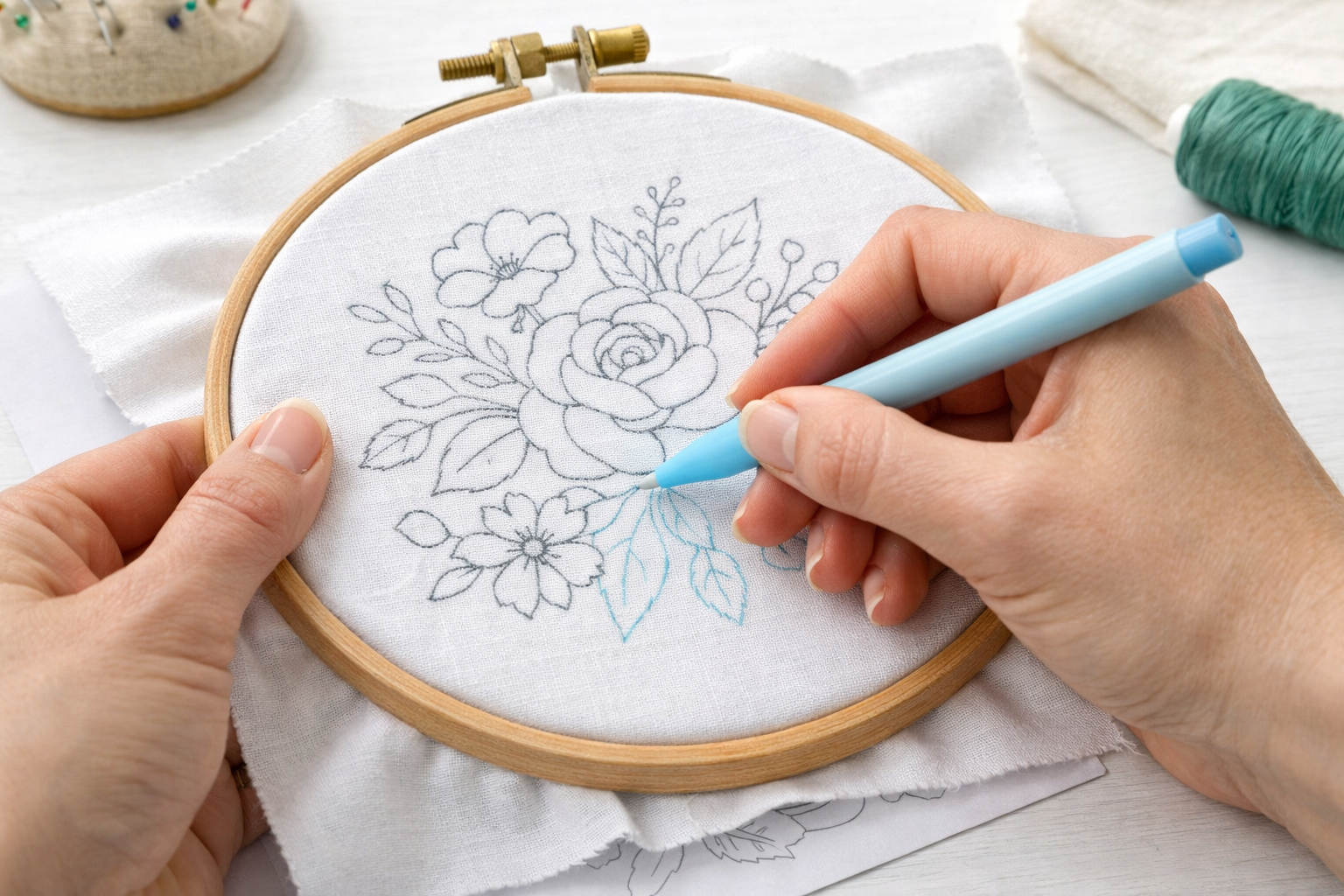 Kumasa desen aktarma islemi